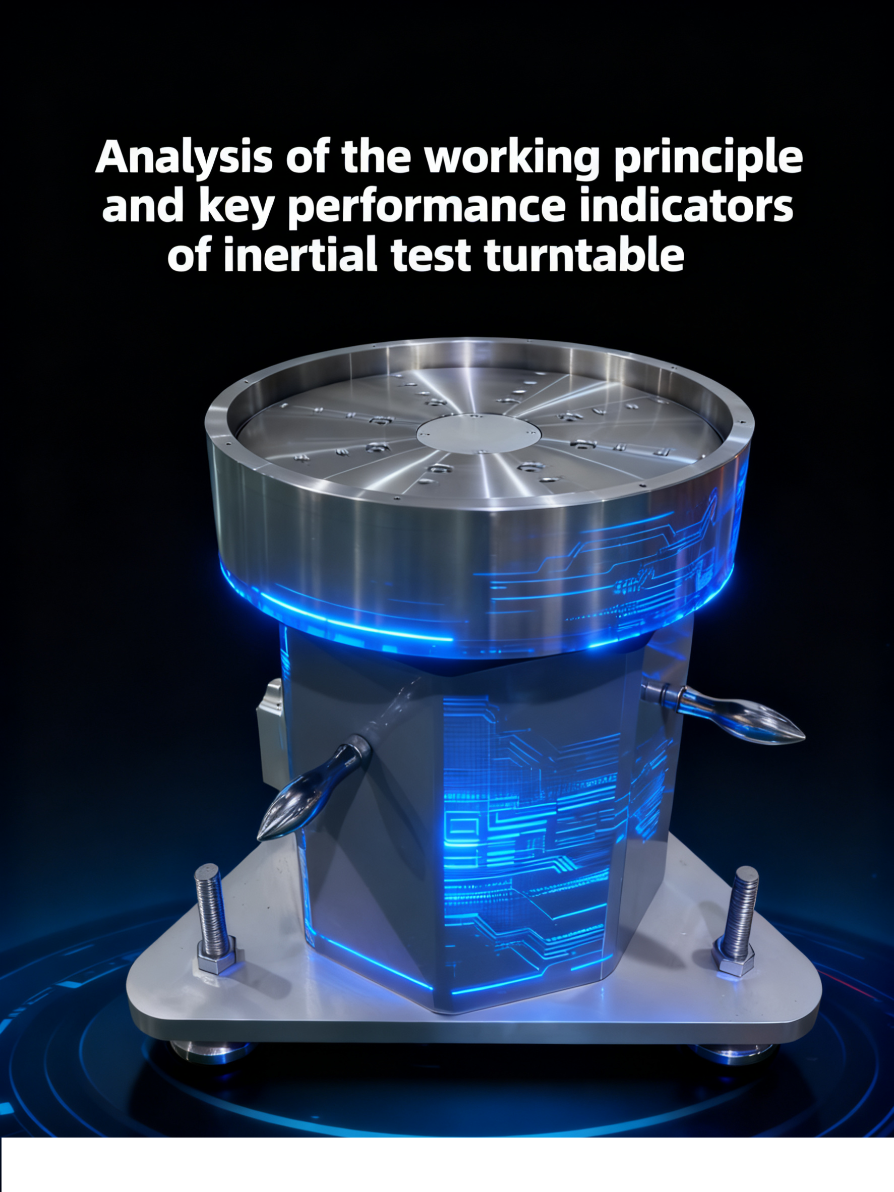 Blog công ty mới nhất về Analysis of the working principle and key performance indicators of inertial test turntable